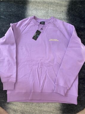 BIRDZ Funday Lavender Crew Sweatshirt Women's XL